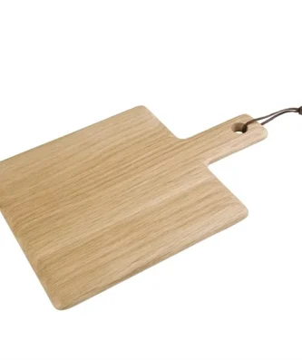 Petite planche carrée en chêne Olympia 230x230x15mm manche 100mm