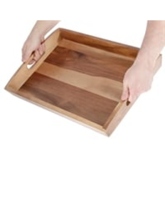 Plateau de service en acacia Olympia