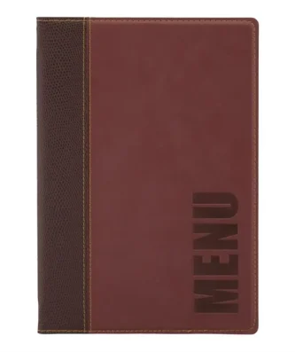 Protège-menus contemporain Securit rouge foncé