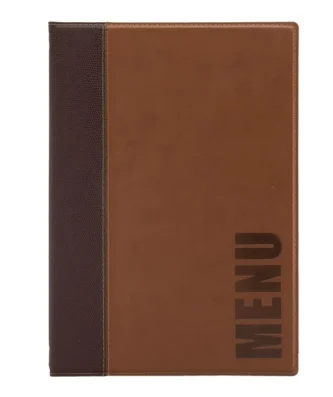 Protège-menus contemporain Securit marron clair