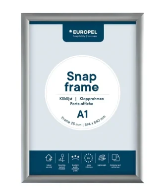 Cadre clipsable en aluminium Europel A1 25mm