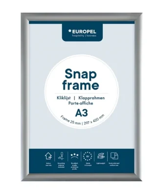 Cadre clipsable en aluminium Europel A3 25mm