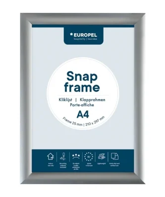 Cadre clipsable en aluminium Europel A4 25mm