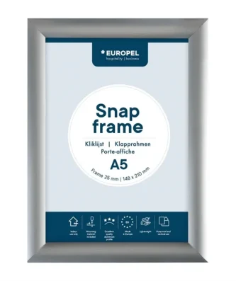 Cadre clipsable en aluminium Europel A5 25mm