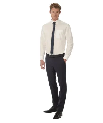 Chemises homme blanches B&C Heritage LSL