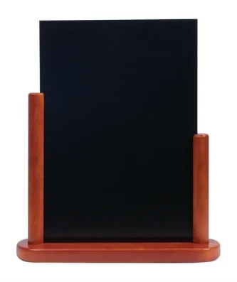 Ardoise de table Securit finition acajou 320 x 270mm