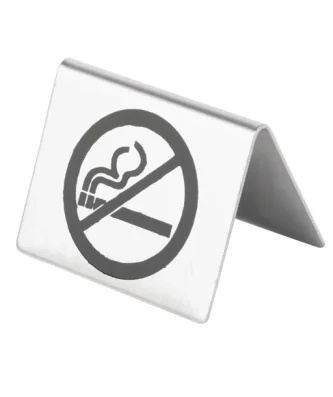 Chevalet de table en inox Olympia non fumeur