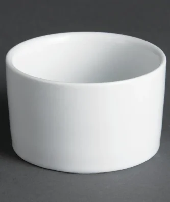 Ramequins contemporains blancs 70mm Olympia (Lot de 12)