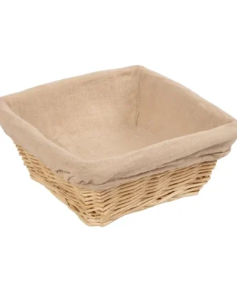 Panier en osier Olympia carré