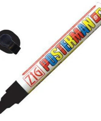 Marqueur craie tous temps Securit Zig Posterman 6mm noir