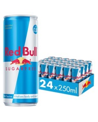 Red Bull Energy Drink Sugar Free 250ml £1.50 24 Pack