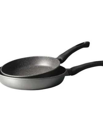 Lot 2 Poêles avec revêtement Dur comme la pierre 24 et 28 cm Mathon