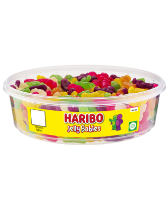 Haribo Tubs Jelly Babies 510g 100 Pieces