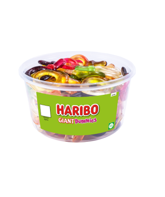 Haribo Tubs Giant Dummies 816g 60 Pieces