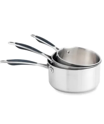 Set 3 casseroles inox Excell'Inox 16, 18 et 20 cm Mathon