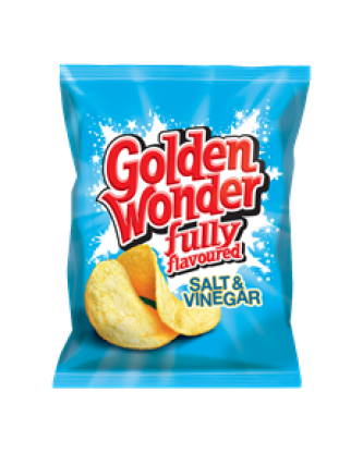 Golden Wonder Salt & Vinegar 32.5g (32 Pack)