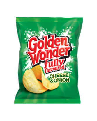 GOLDEN WONDER CHEESE & ONION 32.5g (32 PACK)