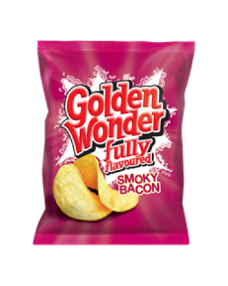GOLDEN WONDER SMOKY BACON 32.5g (32 PACK)