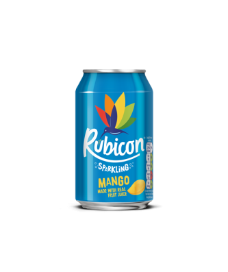 RUBICON SPARKLING MANGO FIZZY DRINK CANS 330ml (24 PACK)