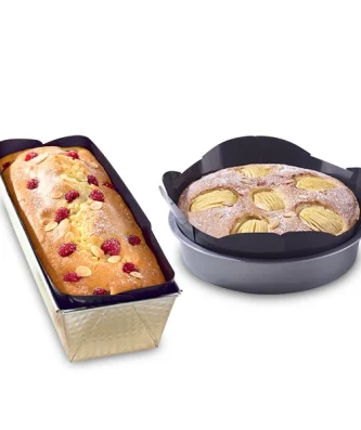 Lot de 2 protections moules à cake et ronds NoStik