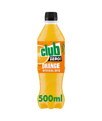 Club Orange Zero Bottles 500ml (24 Pack)