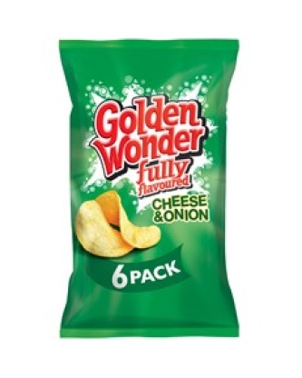 Golden Wonder Multipack Cheese & Onion 16 x 6 Pack
