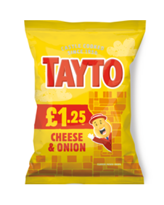 Tayto Beef & Onion 65g £1.25 20 Pack