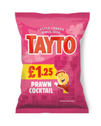 Tayto Prawn Cocktail 65g £1.25 20 Pack