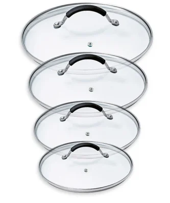 Set de 4 couvercles en verre Rapid Cook 14 à 20 cm Mathon