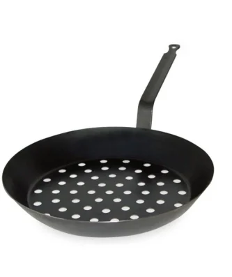 Poêle à marrons pour cuisson sur braise