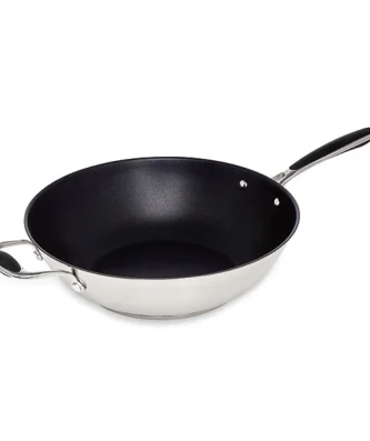 Wok inox antiadhérent 30 cm Excell'Inox Mathon