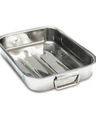 Plat à four rectangulaire inox 25 cm Baumalu