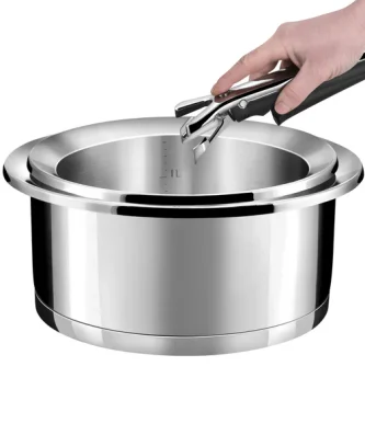 Ycône - Lot de 2 casseroles avec poignée amovible Cuisinox