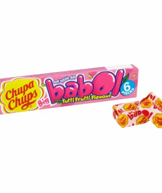 Chupa Chups Babol Tutti Frutti Bubble Gum 27.6g (20 Pack)
