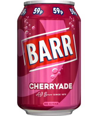 Barrs Cherryade 330ml 59p (24 Pack)