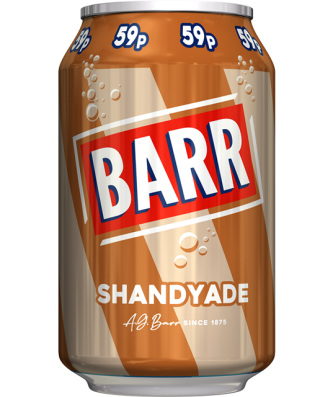 Barrs Shandyade 330ml 59p (24 Pack)