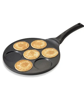Poêle 7 mini blinis ou pancakes à induction fonte 26.5 cm Mathon