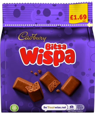Cadburys Bitsa Wispa £1.69 85g 10 Pack