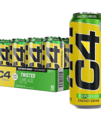 C4 Energy Drink Twisted Limeade 500ml 12 Pack