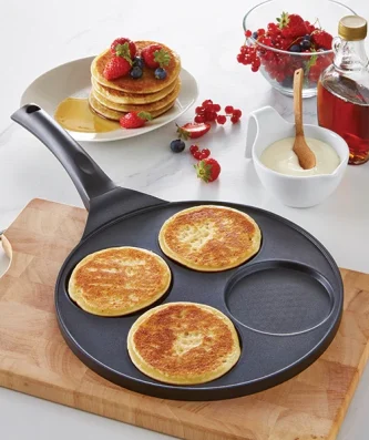 Poêle 4 blinis ou pancakes à induction 26,5 cm Mathon