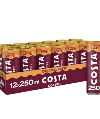 Costa Coffee Caramel Latte 250ml (12 Pack)