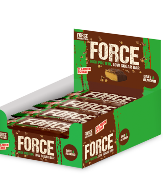 Force Protein Bar Date & Almond 21.3g Protein 65g 12 Pack