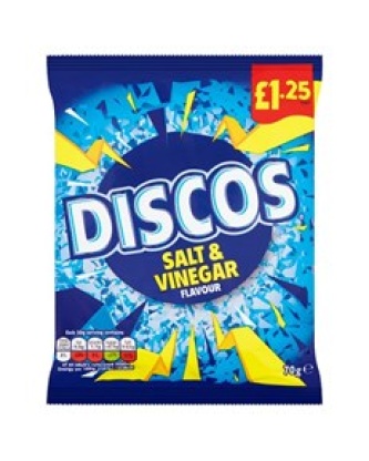 Discos Salt & Vinegar 70g £1.25 (16 Pack)