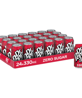 Dr Pepper Zerro Cans 330ml 24 Pack
