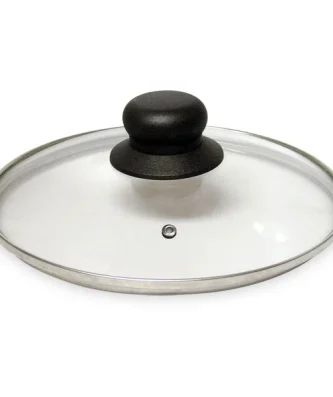 Couvercle en verre cerclé inox 24 cm Mathon