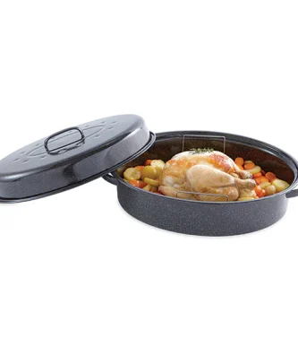 Roaster en acier émaillé et grille 42,5 cm Mathon