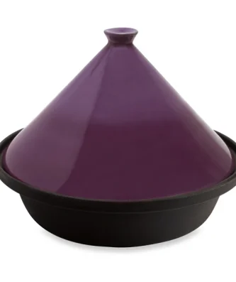 Tajine fonte 30 cm aubergine Mathon