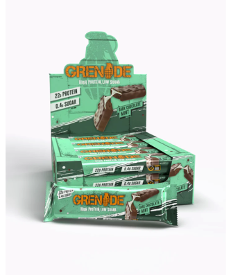 Grenade Protein Bar Dark Chocolate Mint 60g 22g Protein (12 Pack)