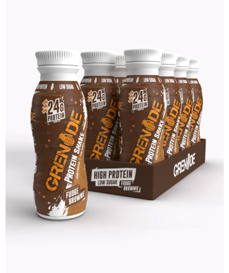 Grenade Fudge Brownie Protein Shake 330ml 24g Protein (8 Pack)