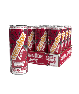 Grenade Energy Drink Cherry Bomb 330ml (12 Pack)